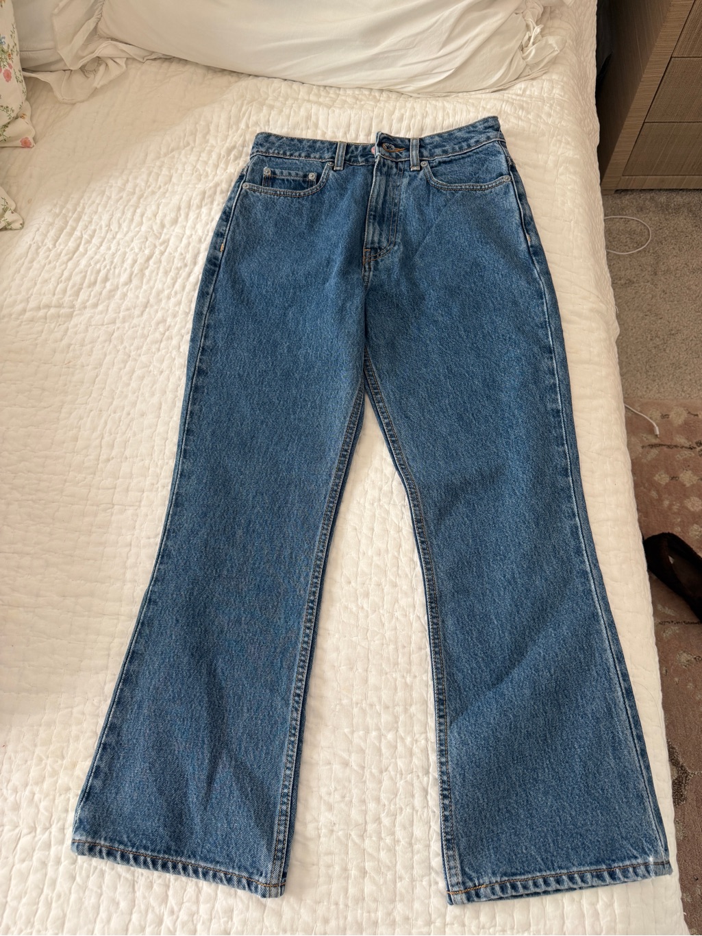 Ganni High-Rise Wide-Leg Women's Jeans - Blue